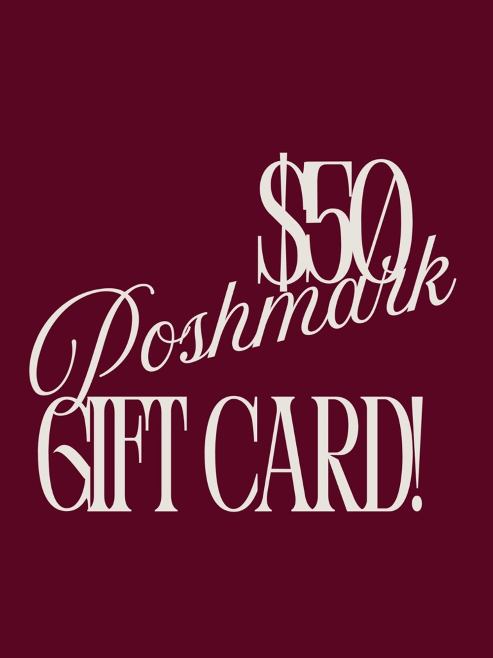 🛍️$50 Poshmark Gift Card Giveaway!🛍️